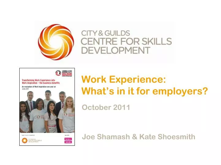 work experience what s in it for employers