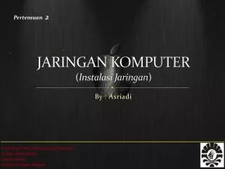 jaringan komputer instalasi jaringan