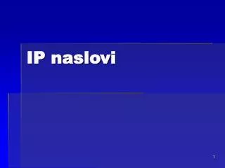ip naslovi