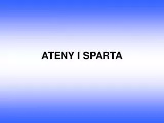 ateny i sparta