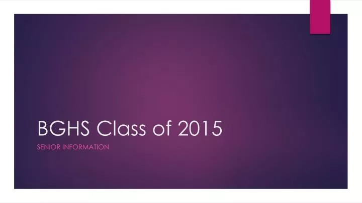 bghs class of 2015