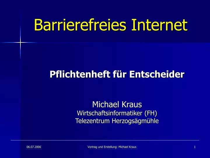 barrierefreies internet