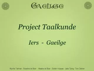 project taalkunde