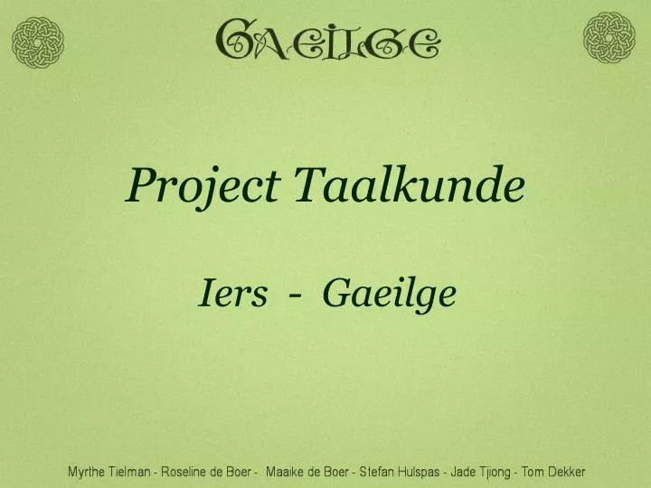 project taalkunde
