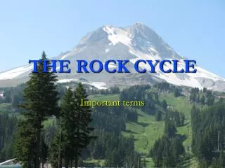 THE ROCK CYCLE