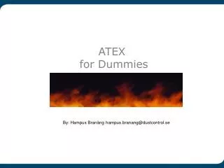 ATEX for Dummies
