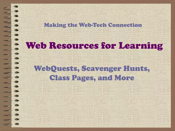web resources for learning