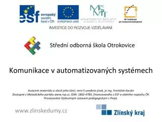 komunikace v automatizovan ch syst mech