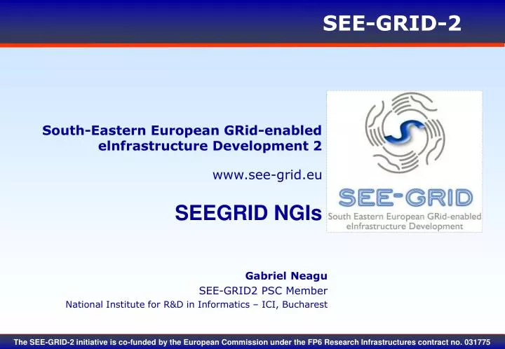 south eastern european grid enabled elnfrastructure development 2