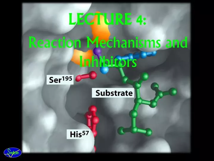 lecture 4 reaction mechanisms and inhibitors