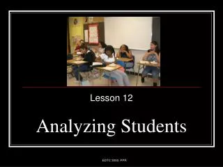 Analyzing Students