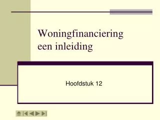 woningfinanciering een inleiding