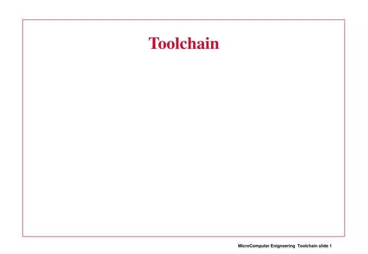 toolchain