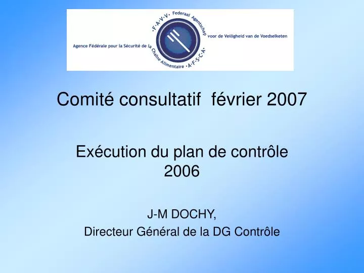 comit consultatif f vrier 2007