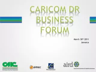 CARICOM DR BUSINESS FORUM
