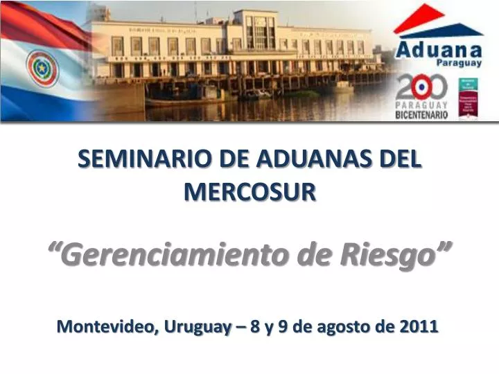 seminario de aduanas del mercosur