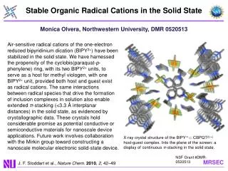 Stable Organic Radical Cations in the Solid State