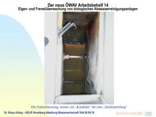 Dr. Klaus König – ADLR Vorarlberg Abteilung Wasserwirtschaft VIId 08.09.10