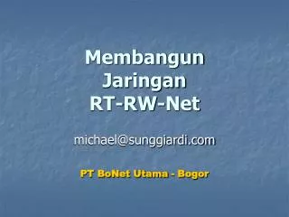 membangun jaringan rt rw net