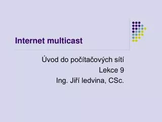 internet multicast