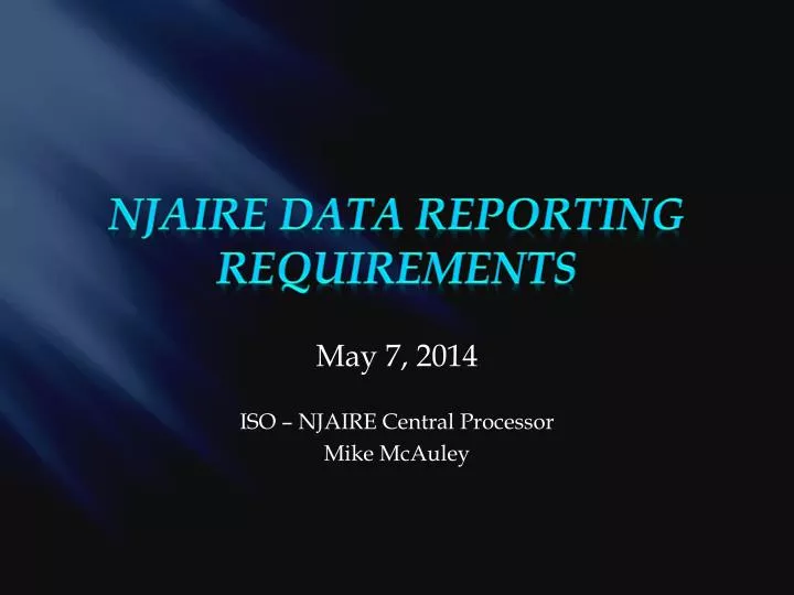 may 7 2014 iso njaire central processor mike mcauley