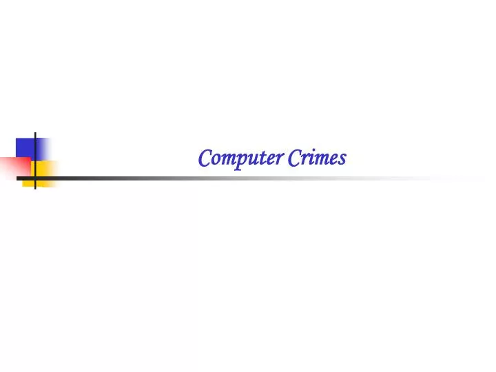 computer crimes