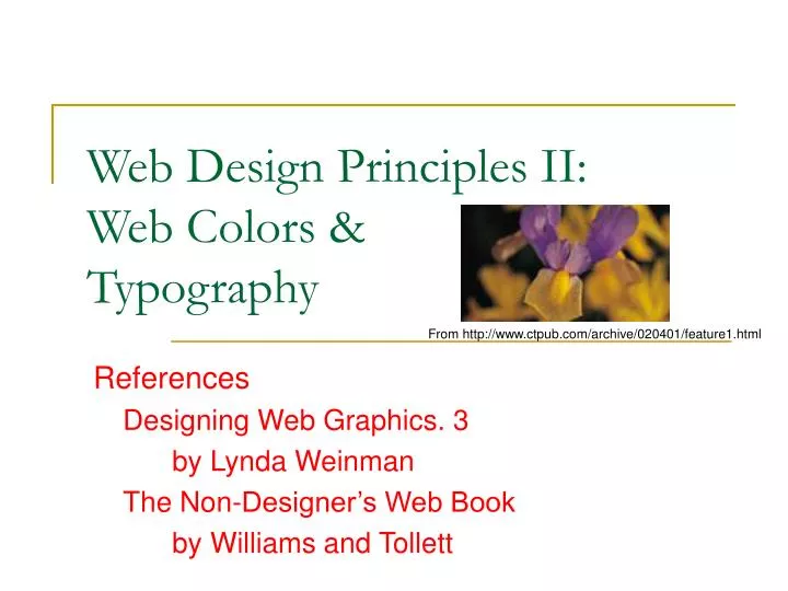 web design principles ii web colors typography