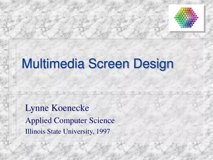 multimedia screen design