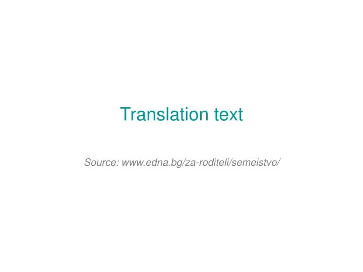 translation text