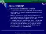 A DÉCADA PERDIDA - slide 1