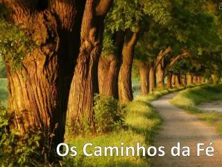 os caminhos da f