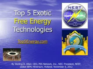 Top 5 Exotic Free Energy Technologies