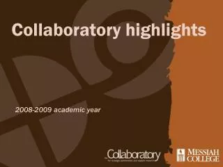 Collaboratory highlights