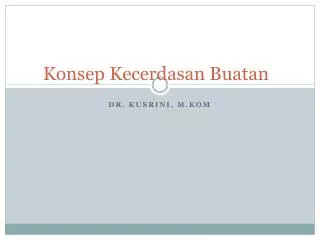 konsep kecerdasan buatan