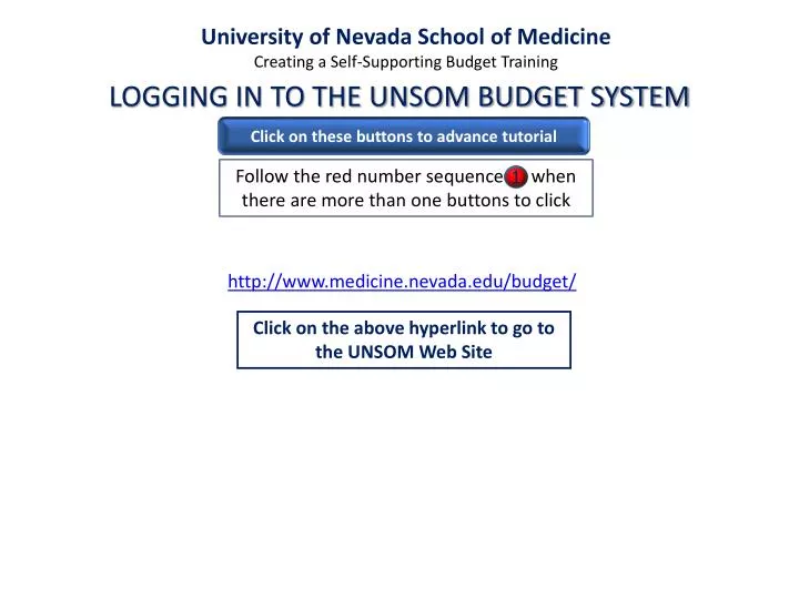 university of nevada school of medicine creating a self supporting budget training