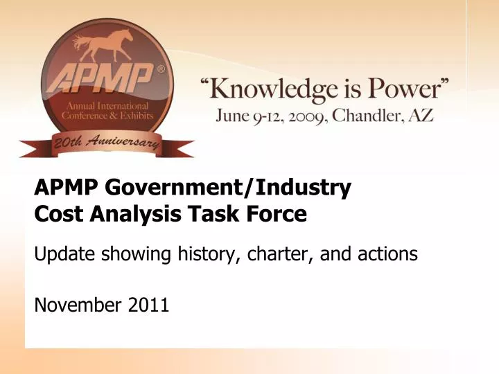 apmp government industry cost analysis task force