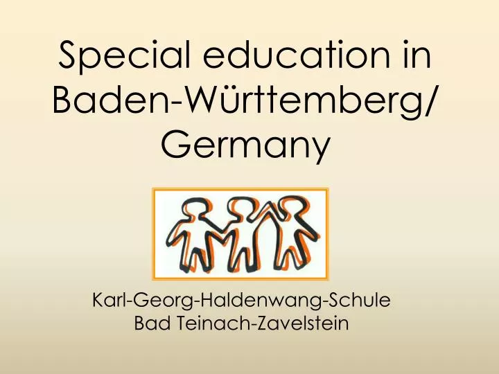 special education in baden w rttemberg germany
