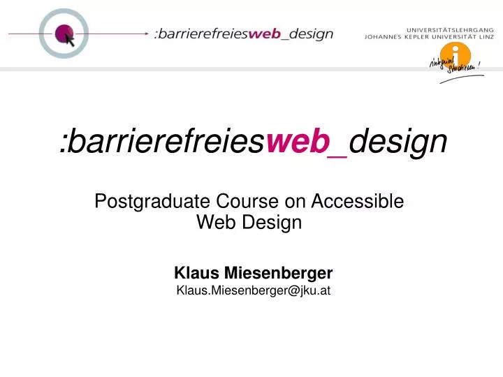 barrierefreies web design