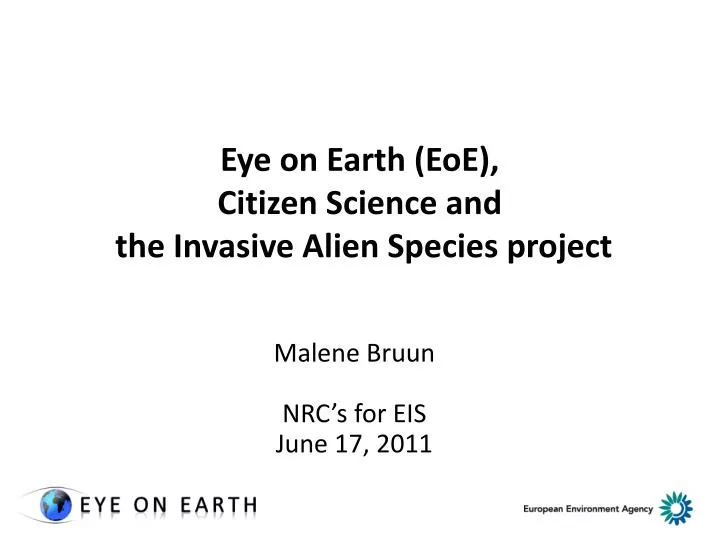 eye on earth eoe citizen science and the invasive alien species project