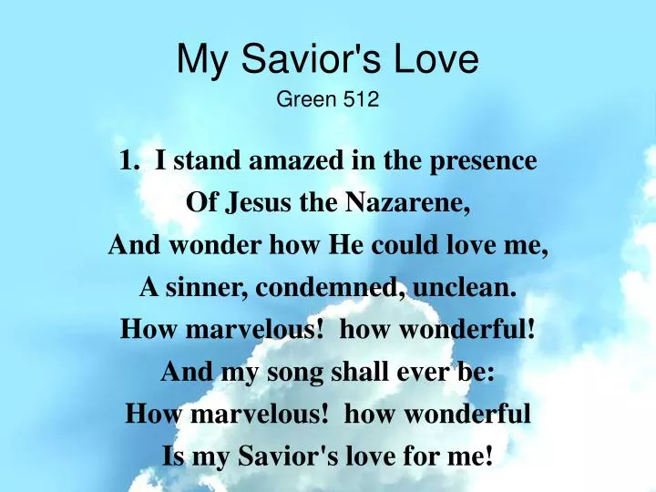 my savior s love