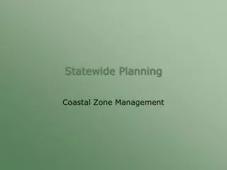 Statewide Planning