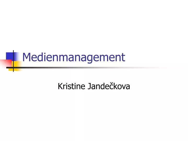 medienmanagement