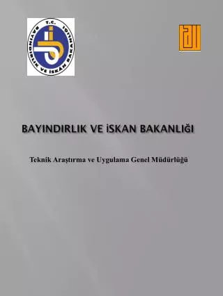 bayindirlik ve skan bakanli i