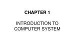 PPT - CHAPTER 1 INTRODUCTION TO COMPUTER SYSTEM PowerPoint Presentation ...