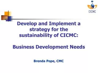 Brenda Pope, CMC