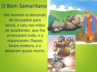 o bom samaritano