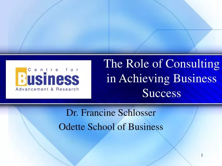 the role of consulting in achieving business success