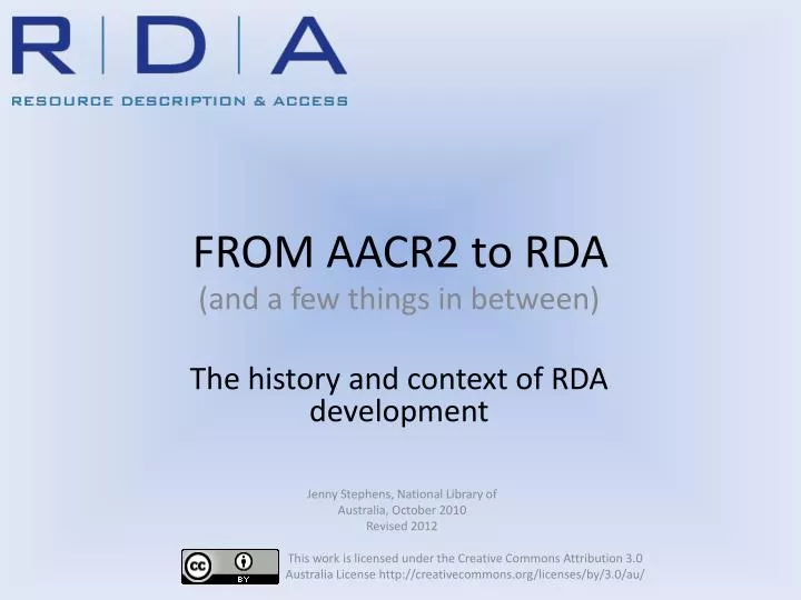 from aacr2 to rda