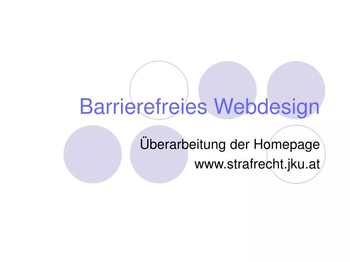 barrierefreies webdesign