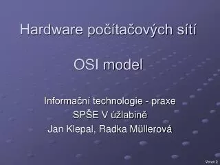 hardware po ta ov ch s t osi model